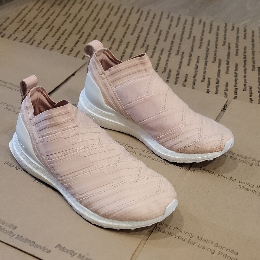 Adidas Men's KITH Ultra Boost Continental Soles Blush Slip-On Sneakers